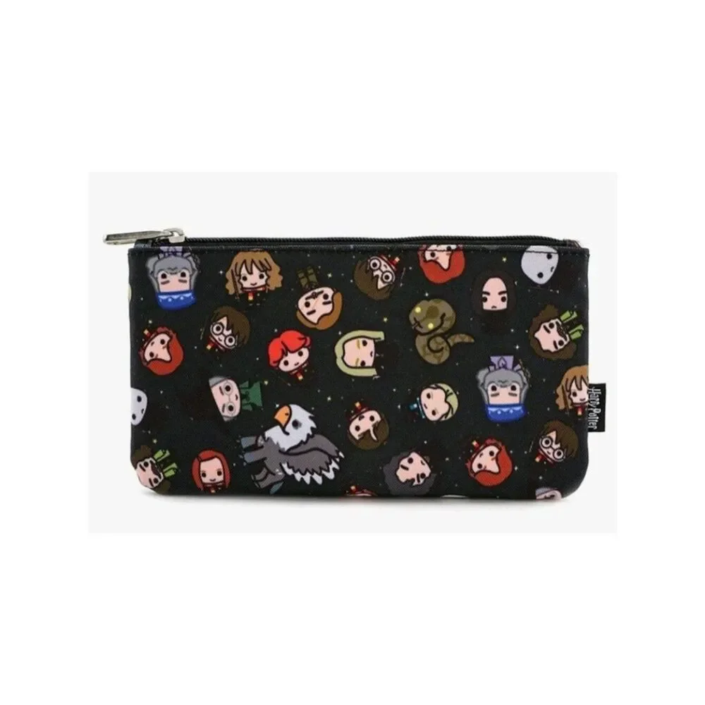 Loungefly Harry Potter Zipper Pouch Cosmetic Makeup Bag Pencil Coin Characte NWT